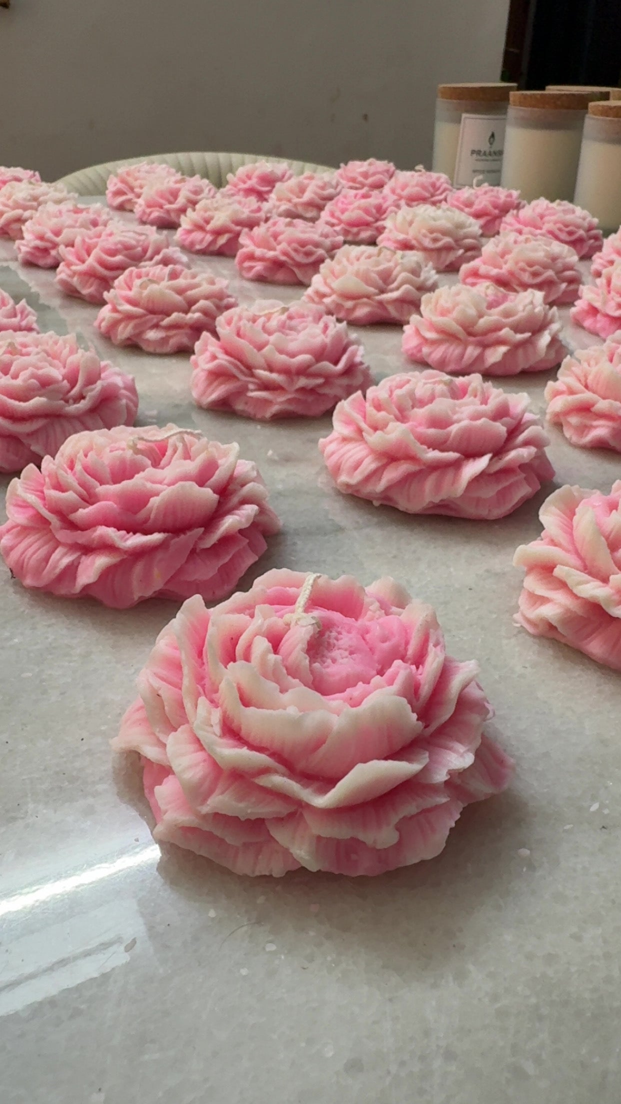 Gulabi Silk - Peonies Candle with Vanilla Fragrance