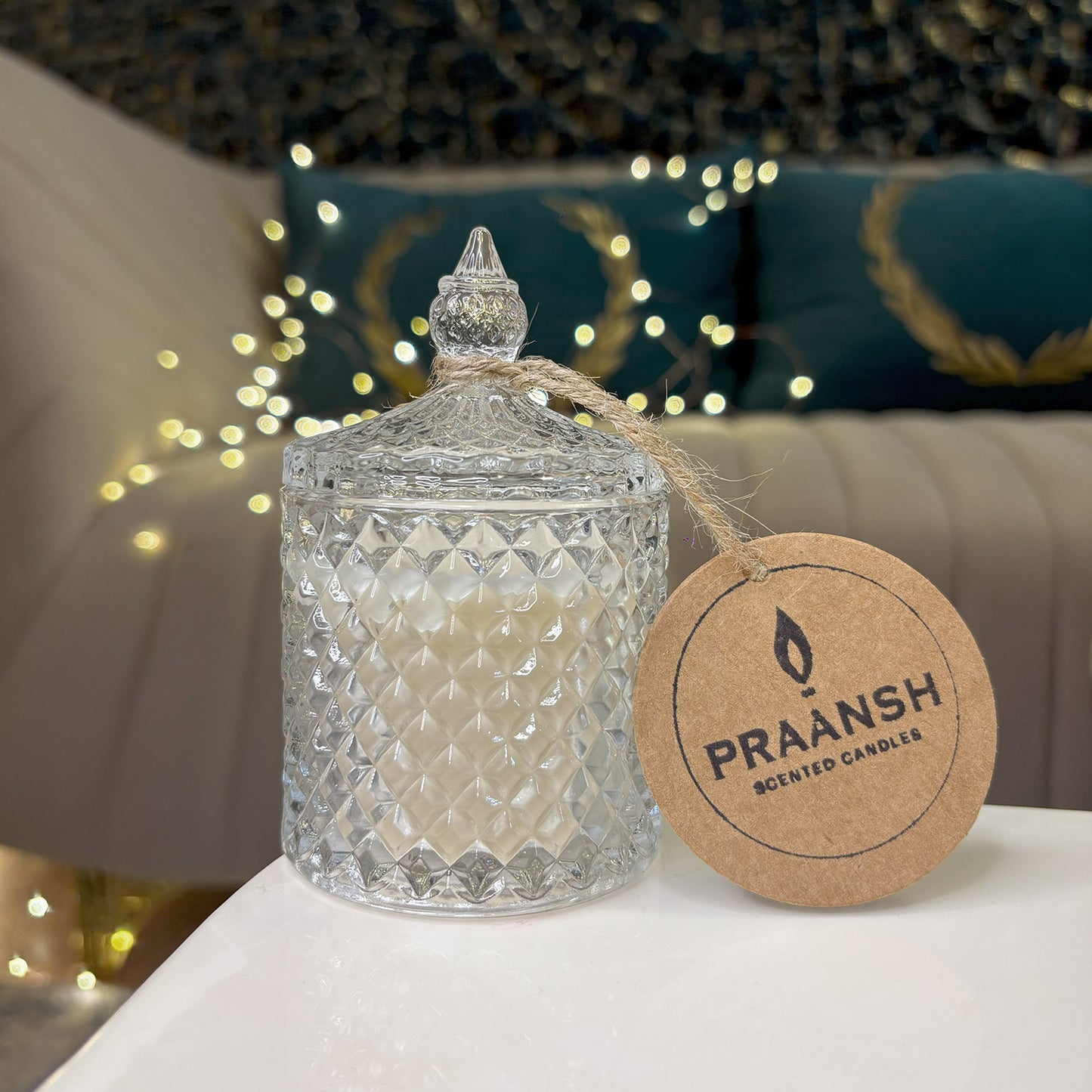 Mogra Magic - Crystal Jar Candle with Mogra Fragrance