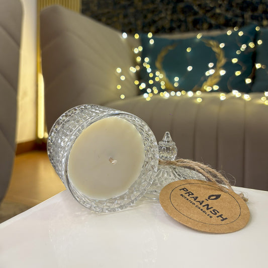 Mogra Magic - Crystal Jar Candle with Mogra Fragrance