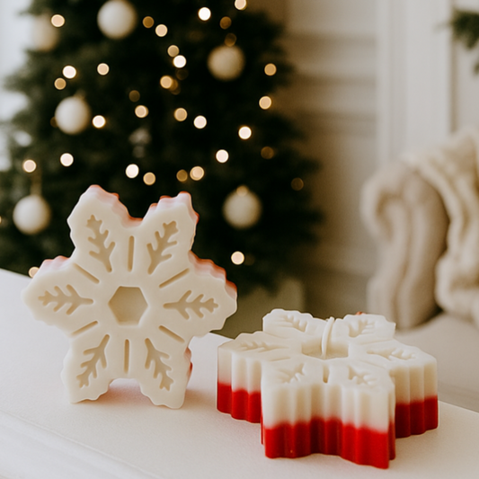 Snowflake Christmas Candle